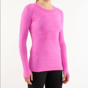 Lululemon Swiftly Tech Pink Long Sleeve Sz 6